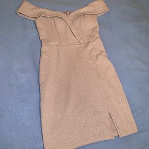 Silver Sparkly Cocktail Dress